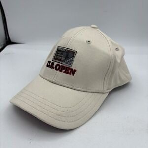 US Open Hat Cap‎ 2008 Torrey Pines PGA Golf White Adult Fitted Small Medium